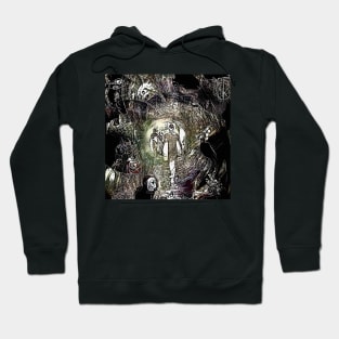 Human souls in a tunnel of light Hoodie